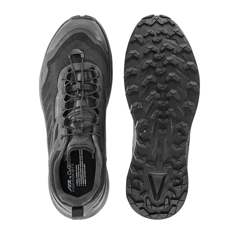 Běžecké boty LOWA FORTUX GTX black/black UK 8