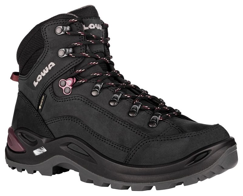 Dámské turistické boty LOWA RENEGADE GTX MID Ws black/prune UK 3,5