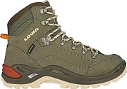 Dámské turistické boty LOWA RENEGADE GTX MID Ws grey green/panna UK 3,5
