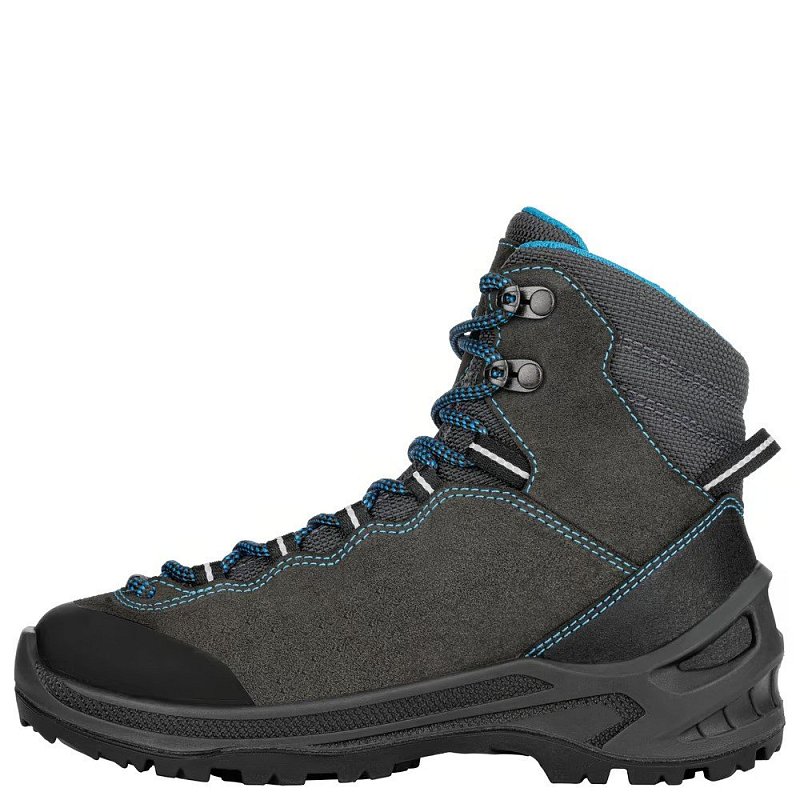 Dětské kotníkové boty LOWA CADIN GTX MID JR anthracite/turqoise EU 40
