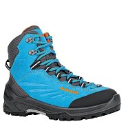 Dětské kotníkové boty LOWA CADIN GTX MID JR turqoise/flame EU 38