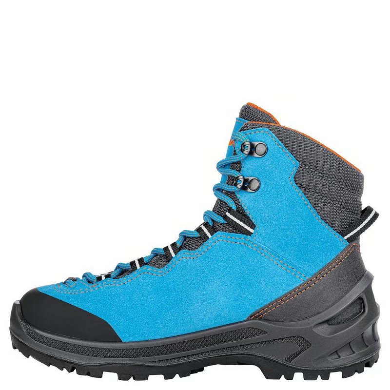 Dětské kotníkové boty LOWA CADIN GTX MID JR turqoise/flame EU 38