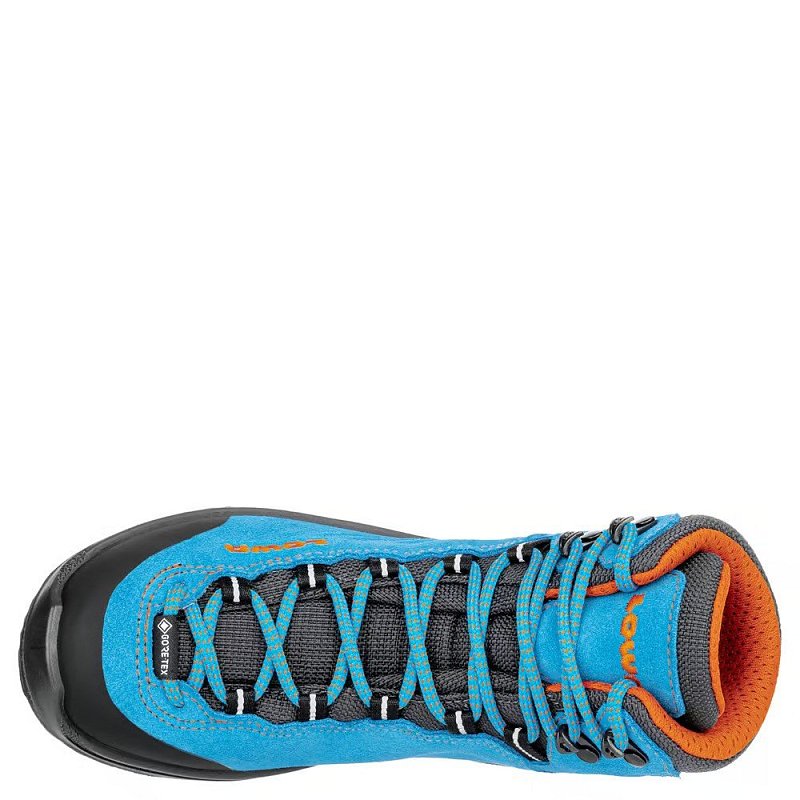 Dětské kotníkové boty LOWA CADIN GTX MID JR turqoise/flame EU 38