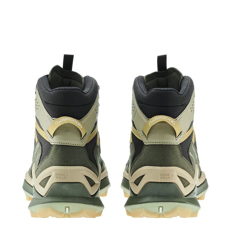 Lehké turistické boty LOWA MADDOX PRO GTX MID black/olive UK 8,5