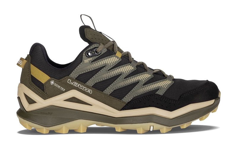 Lehké turistické polobotky LOWA MADDOX PRO GTX LO black/olive UK 7