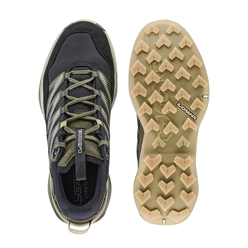 Lehké turistické polobotky LOWA MADDOX PRO GTX LO black/olive UK 7