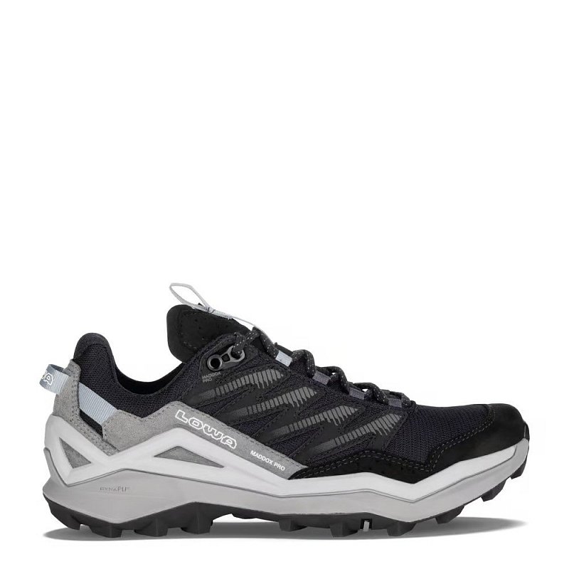 Lehké turistické polobotky LOWA MADDOX PRO GTX LO WIDE black/grey UK 6,5