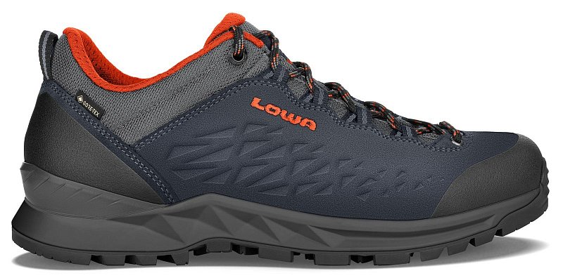 Pánské approach boty LOWA EXPLORER II GTX LO navy/orange UK 7,5