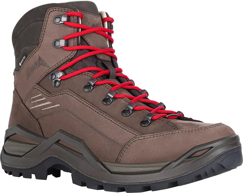 Pánské boty LOWA RENEGADE 100 GTX MID espresso/red UK 8