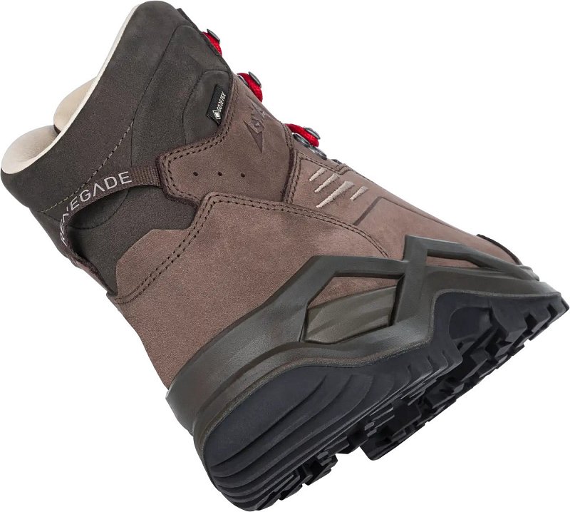 Pánské boty LOWA RENEGADE 100 GTX MID espresso/red UK 8