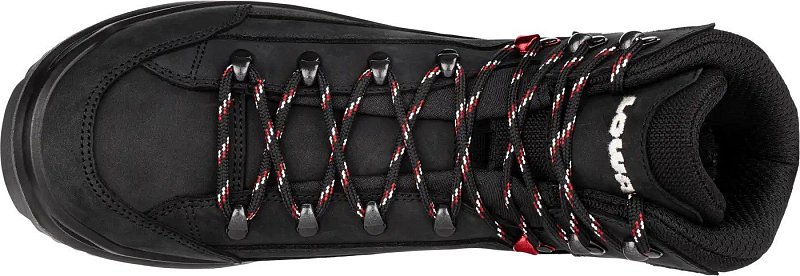 Pánské boty LOWA RENEGADE GTX MID black/ruby red UK 11,5