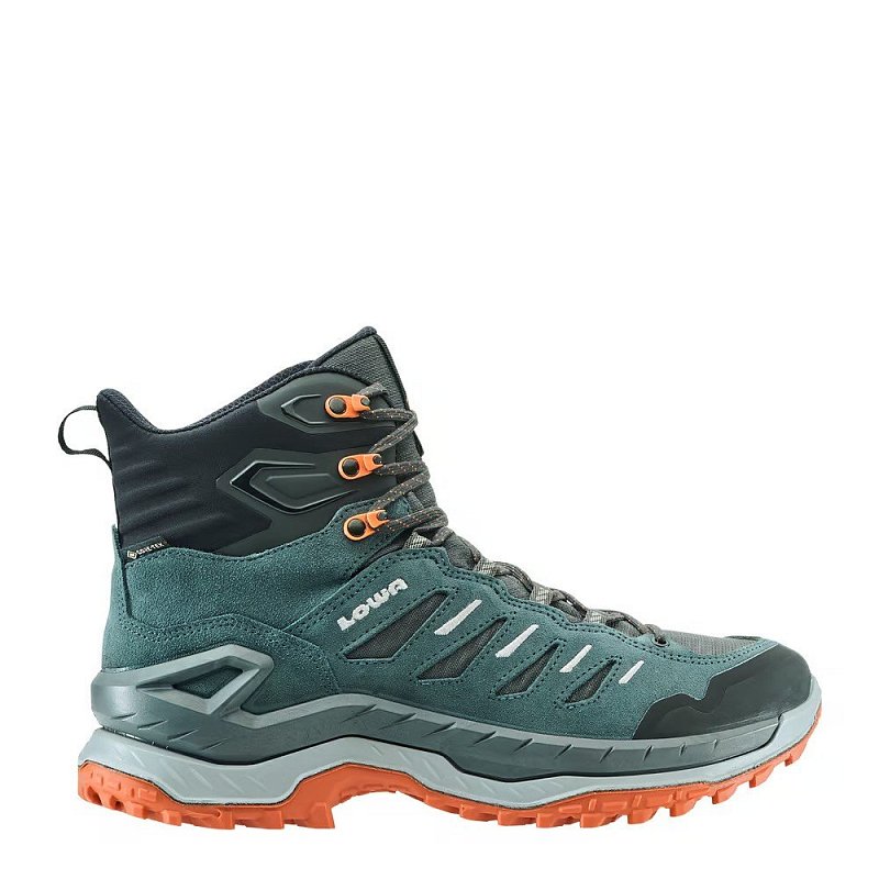 Turistické boty LOWA INNOVO GTX MID smoke green/flame UK 8