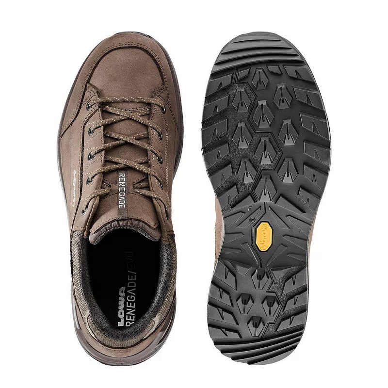 Turistické polobotky LOWA RENEGADE EVO GTX LO WIDE  espresso/black UK 8,5